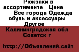 Рюкзаки в ассортименте › Цена ­ 3 500 - Все города Одежда, обувь и аксессуары » Другое   . Калининградская обл.,Советск г.